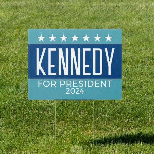 Kennedy 2024 _ red white blue simple modern sign
