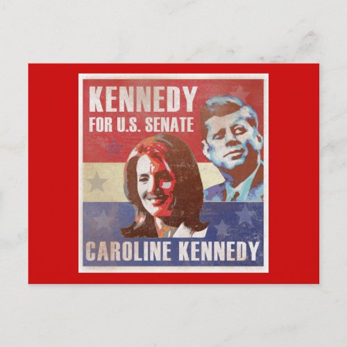 Kennedy Begins Campaign For Senate Postcard