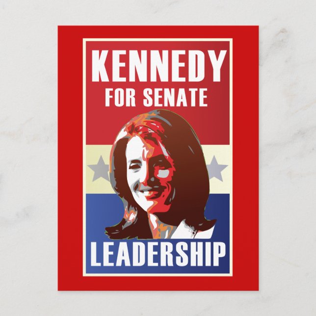 Kennedy Begins Campaign For Senate Postcard (Front)