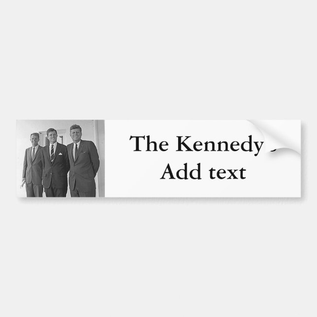 Kennedy Brothers, John, Ted, Robert Bumper Sticker (Front)
