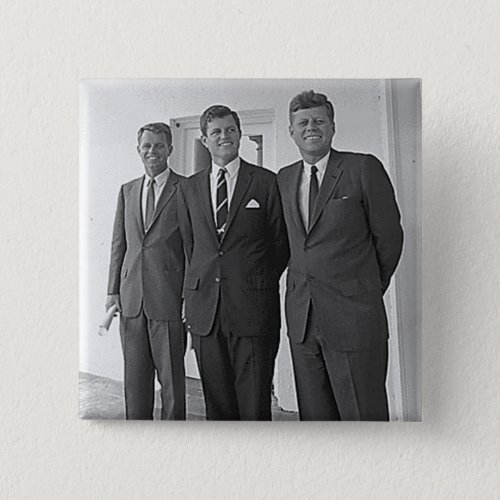 Kennedy Brothers John Ted Robert Button