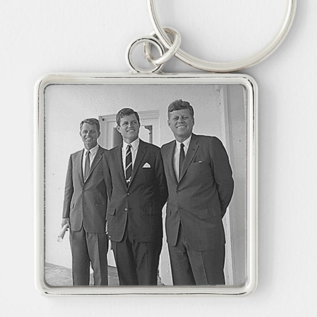 Kennedy Brothers, John, Ted, Robert Keychain (Front)