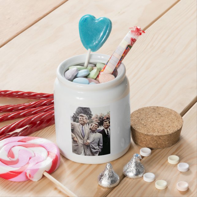 Kennedy Brothers, President John, Robert & Ted Candy Jar (In Situ)