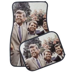 Kennedy Brothers, President John, Robert & Ted Car Floor Mat
