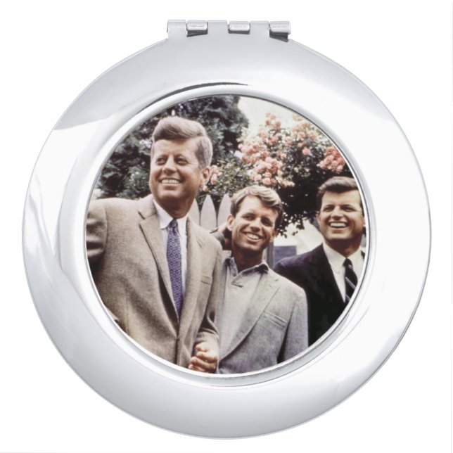 Kennedy Brothers, President John, Robert & Ted Compact Mirror (Front)