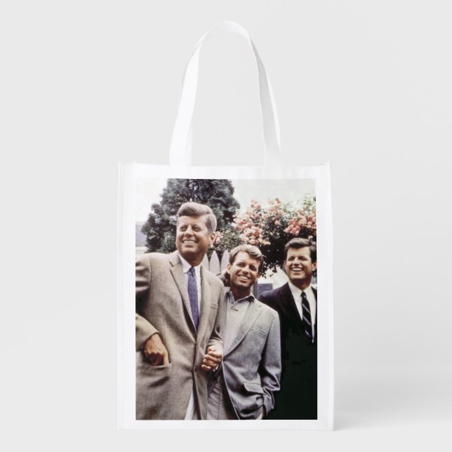 Kennedy Brothers, President John, Robert & Ted Grocery Bag (Front)