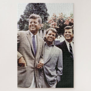 Kennedy Brothers, President John, Robert & Ted Jigsaw Puzzle