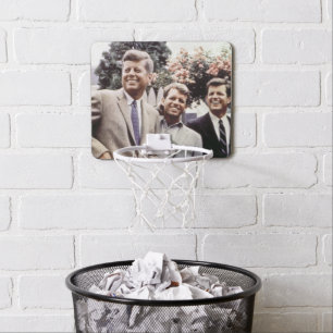Kennedy Brothers, President John, Robert & Ted Mini Basketball Hoop