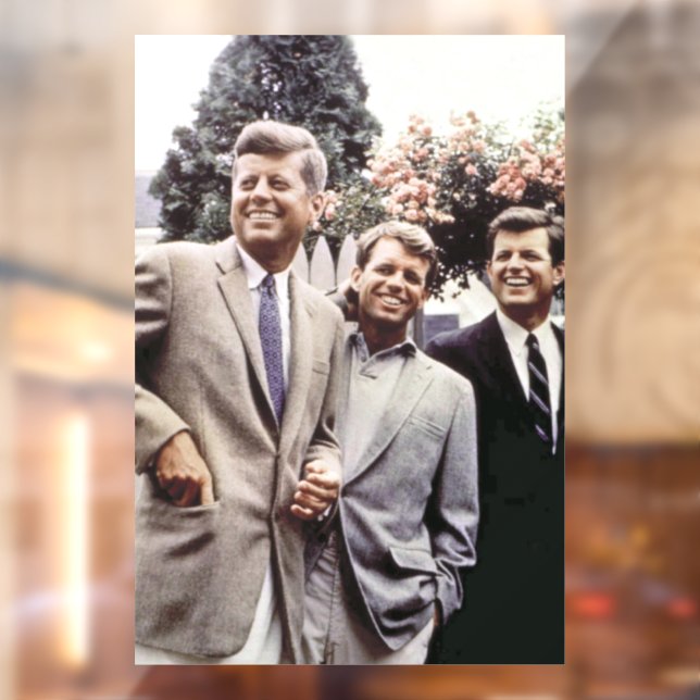 Kennedy Brothers, President John, Robert & Ted Window Cling (Sheet 2)