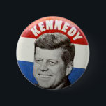 Kennedy - Button<br><div class="desc">Kennedy evokes more feelings of sympathy and affection than almost any other modern American President, outdrawing all others in memorabilia desirability, including Republican-anointed Ronald Reagan by an overwhelming margin of popularity.</div>