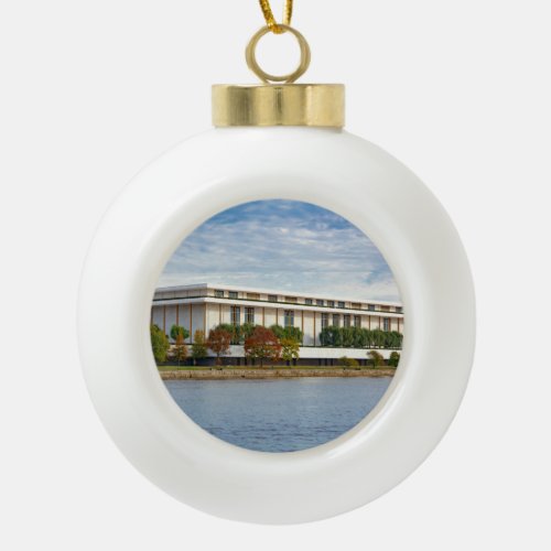 Kennedy Center Ceramic Ball Christmas Ornament