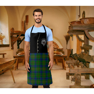 Kennedy Clan Badge & Tartan Kilt Apron