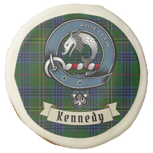 Kennedy Clan Badge  Tartan Sugar Cookie