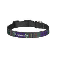 Kennedy clan Plaid Scottish tartan Pet Collar