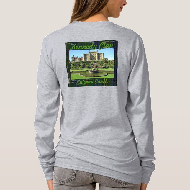 Kennedy Clan's Culzean Castle & Tartan T-Shirt (Back)