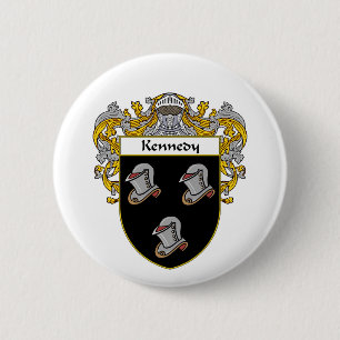 Kennedy Coat of Arms (Mantled) Pinback Button