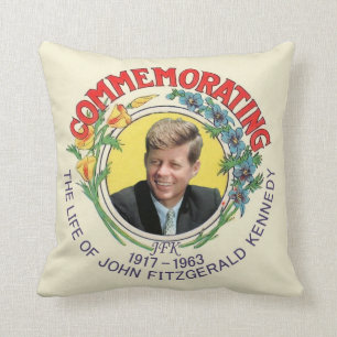 Kennedy Commemoration Throw Pillow