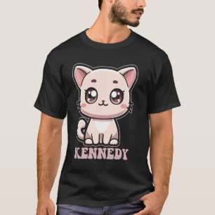 Kennedy Cute Kitty Cat Design for Girls Name Kenne T-Shirt