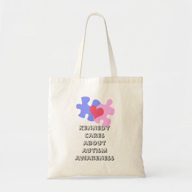 Kennedy Elementary Autism Awareness Tote Bag (Front)
