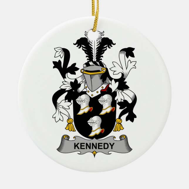 Kennedy Family Crest Ceramic Ornament (Front)