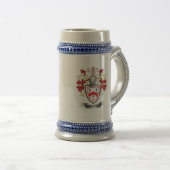 Kennedy Family Crest Coat of Arms Beer Stein (Front Right)