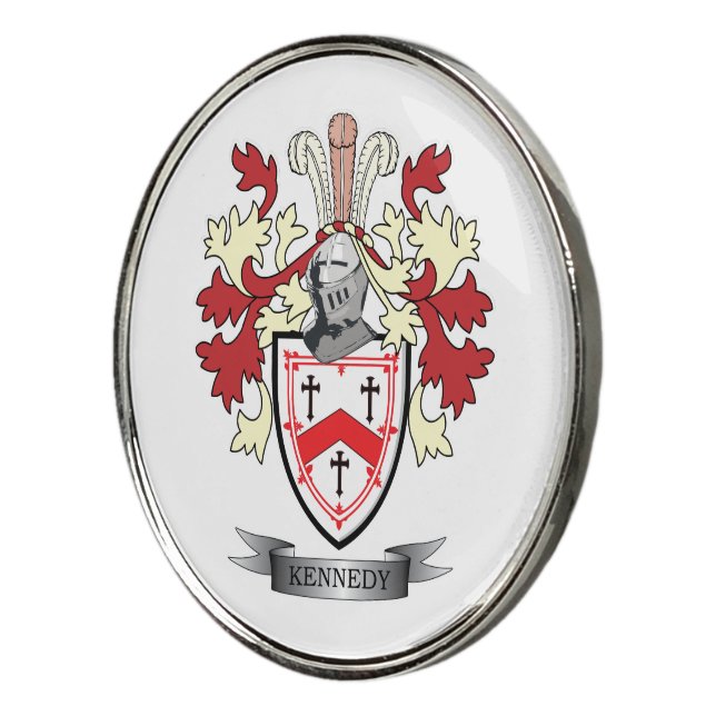 Kennedy Family Crest Coat of Arms Golf Ball Marker (3/4)