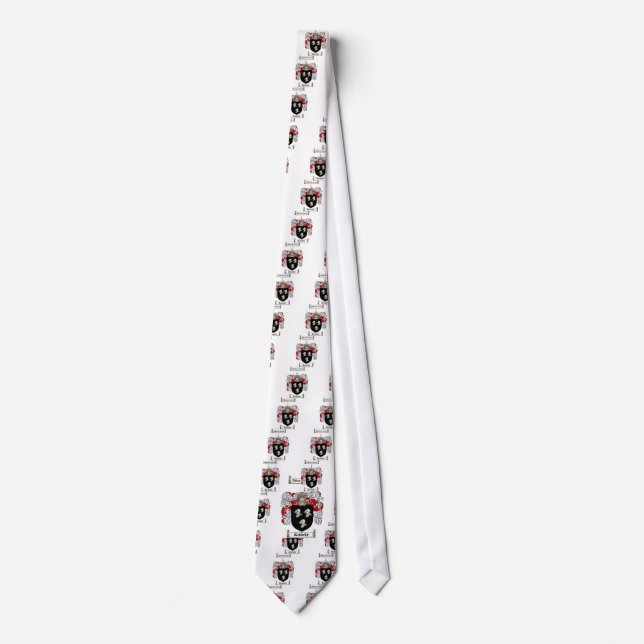 KENNEDY FAMILY CREST -  KENNEDY COAT OF ARMS NECK TIE (Front)