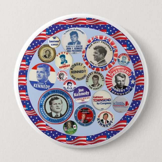 Kennedy Family Dynasty Button (Front)