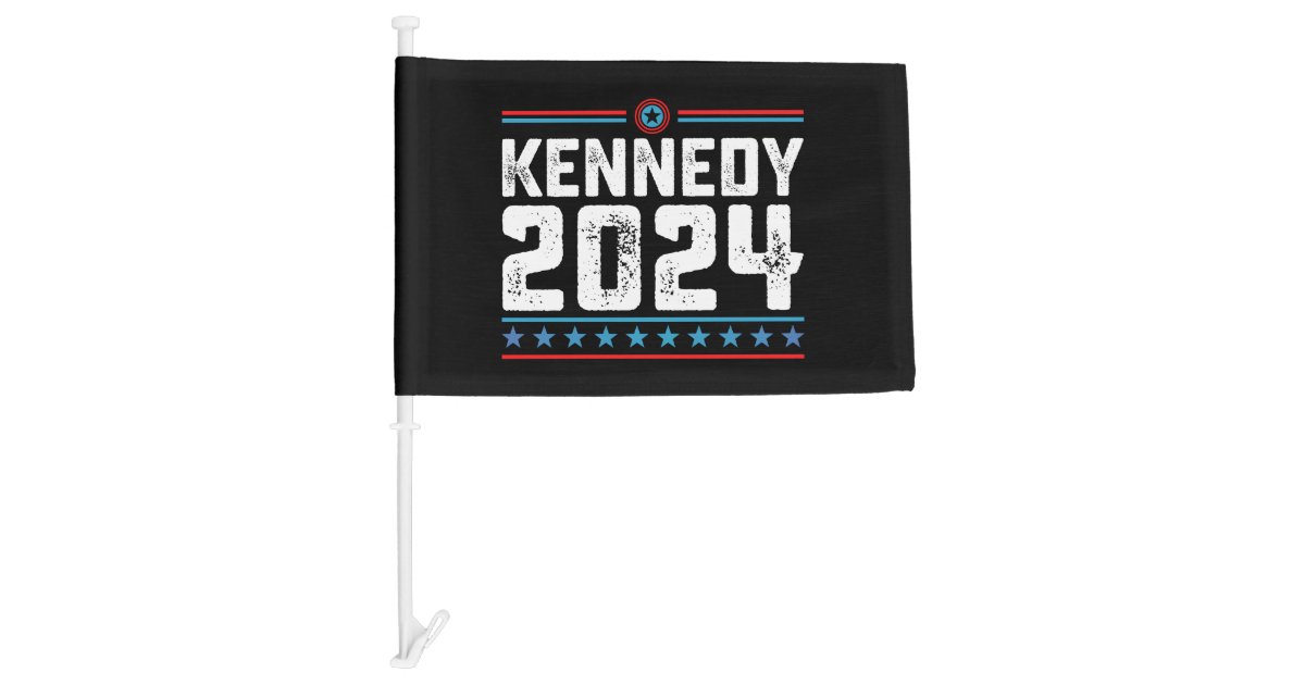 Kennedy for President 2024 Car Flag Zazzle