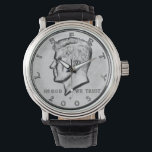 Kennedy Half Dollar Watch<br><div class="desc">President Kennedy on a half dollar.</div>