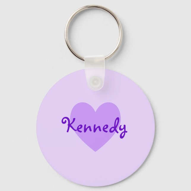Kennedy in Purple Keychain (Front)