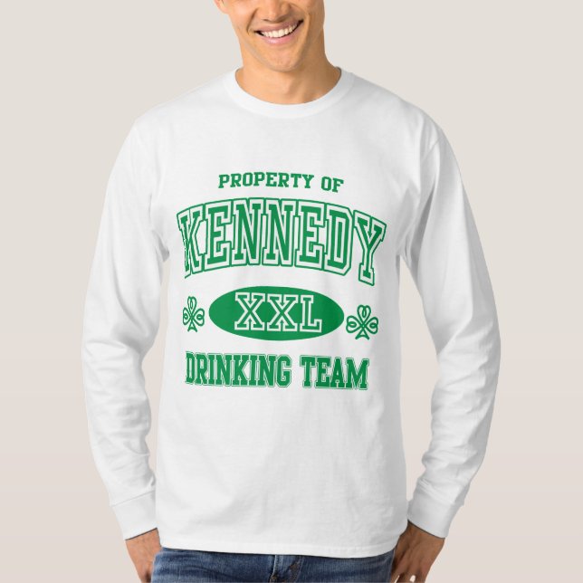 Kennedy Irish Drinking Team T-Shirt (Front)