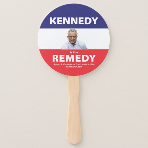 Kennedy is the Remedy hand fan