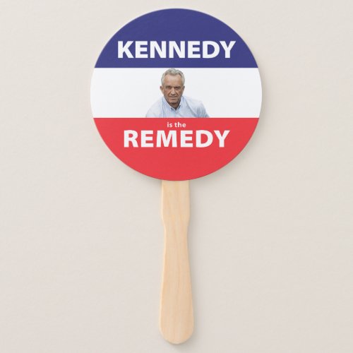 Kennedy is the Remedy hand fan