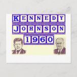 Kennedy-Johnson 1960 Postcard