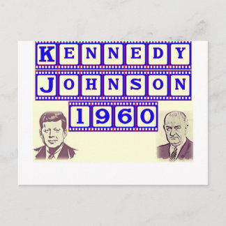 Kennedy-Johnson 1960 Postcard