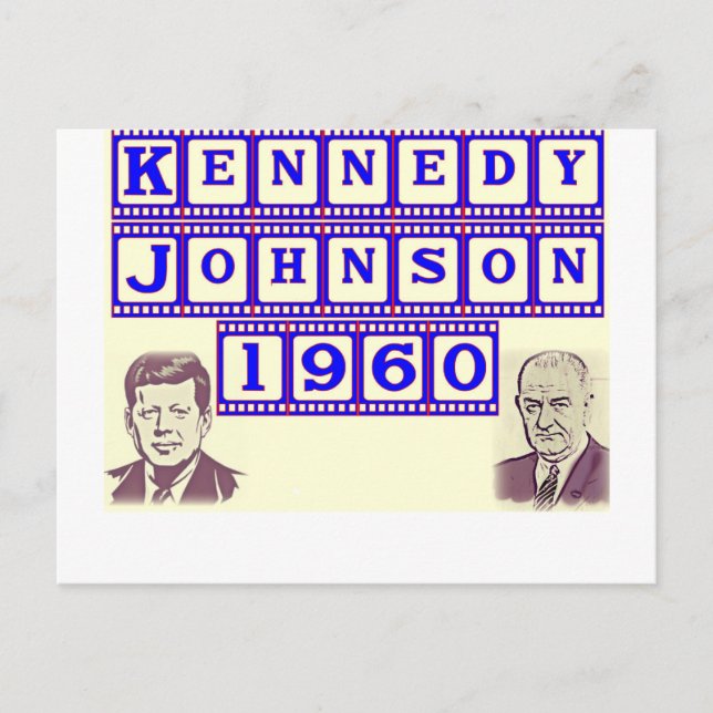Kennedy-Johnson 1960 Postcard (Front)