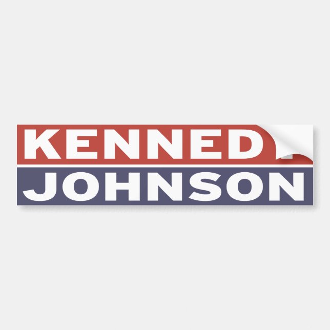 Kennedy / Johnson Bumper Sticker (Front)
