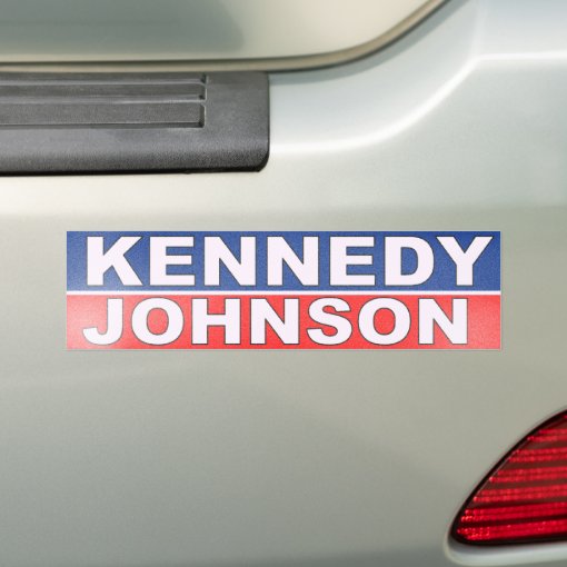 Kennedy Johnson Campaign Bumper Sticker Zazzle