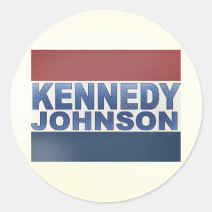 Kennedy Johnson Campaign Classic Round Sticker