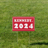 Kennedy For President Hofschild 30,5 X 45,7 Cm – RFK Jr. 2024 Schild Mit Metallpfählen
