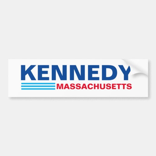 KENNEDY  MASSACHUSETTS BUMPER STICKER