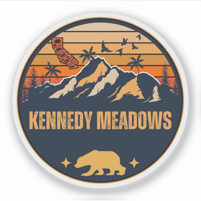 Kennedy Meadows, California Sticker (Front)