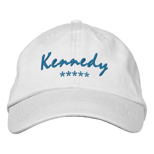 Kennedy Name Embroidered Baseball Cap