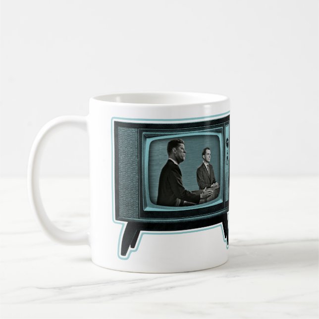 Kennedy Nixon 1960 TV Debate Coffee Mug (Left)