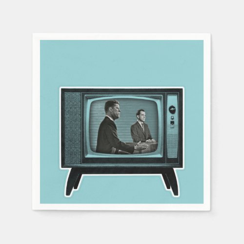 Kennedy Nixon 1960 TV Debate Napkins