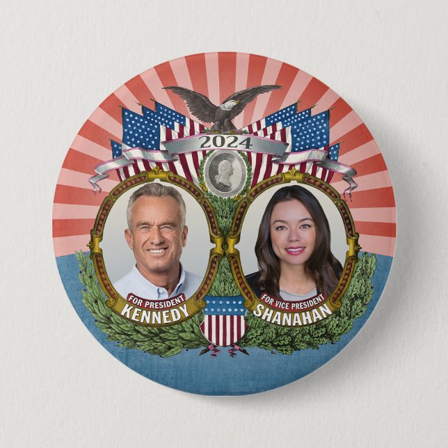 Kennedy Shanahan 2024 - Collectible Campaign Button (Front)