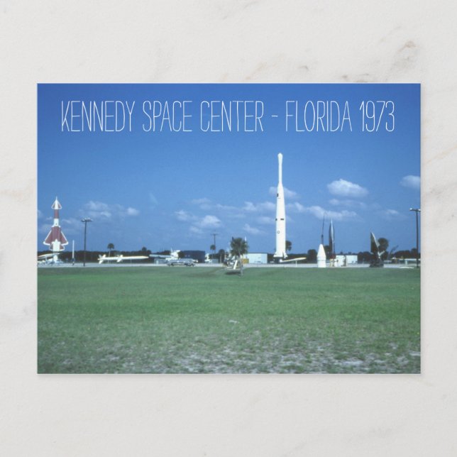 Kennedy Space Center 1973 Vintage Inspired Postcard (Front)