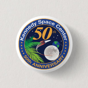 Kennedy Space Center (50th Anniversary) Button