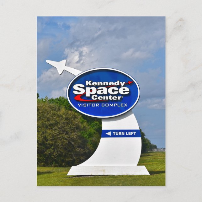 Kennedy Space Center Visitor Complex Sign Postcard (Front)